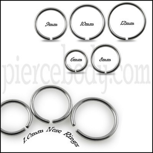 18 Gauge Nose Ring:Different Sizes and 