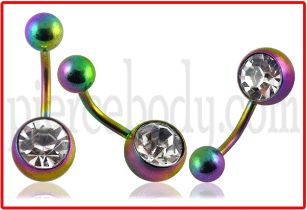 anodized belly ring types